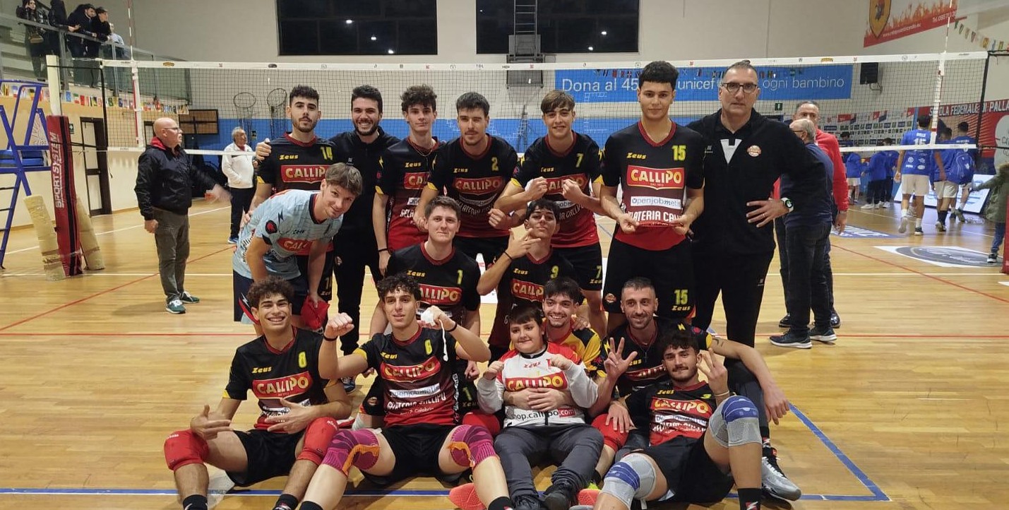 Pallavolo Serie B  maschile, la Tonno Callipo chiude il 2024 con una vittoria: battuto il Catania